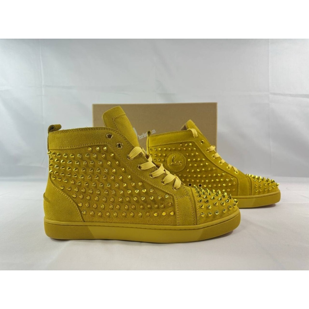 Christian Louboutin Louis Orlato Spikes Flat Sneakers Suede 44 US 11